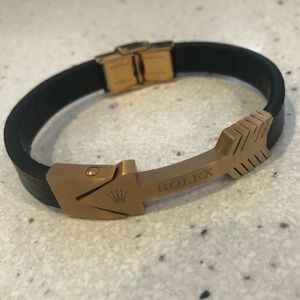 Black and gold Rolex Arrow Bracelet
